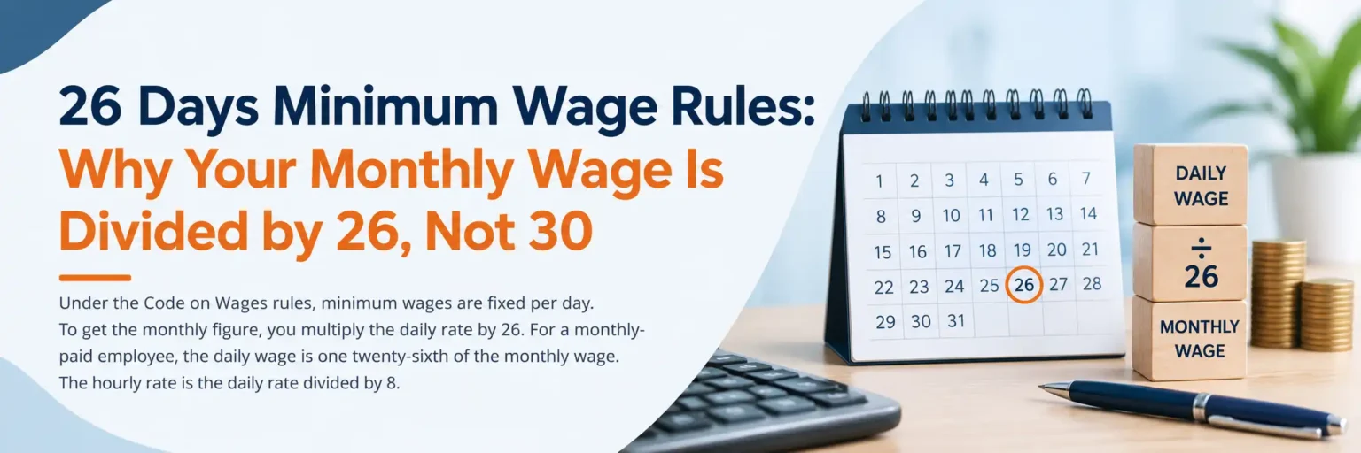 26 Days Minimum Wage Rules: Minimum wage divided by 26 days instead of 30, explained