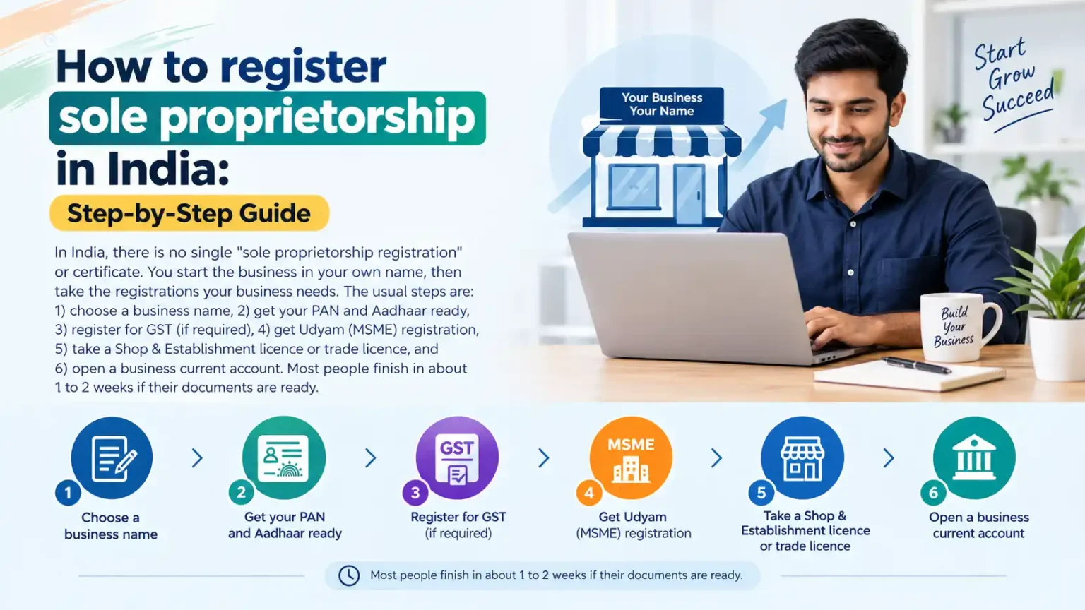 How to register sole proprietorship in India: Step-by-Step Guide